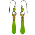 Owen Glass Collection earrings featuring elegant glass design with intricate detailing and a shiny finish.
