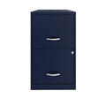 18in. 2 Drawer Metal File Cabinet - Key is Missing - Brand New