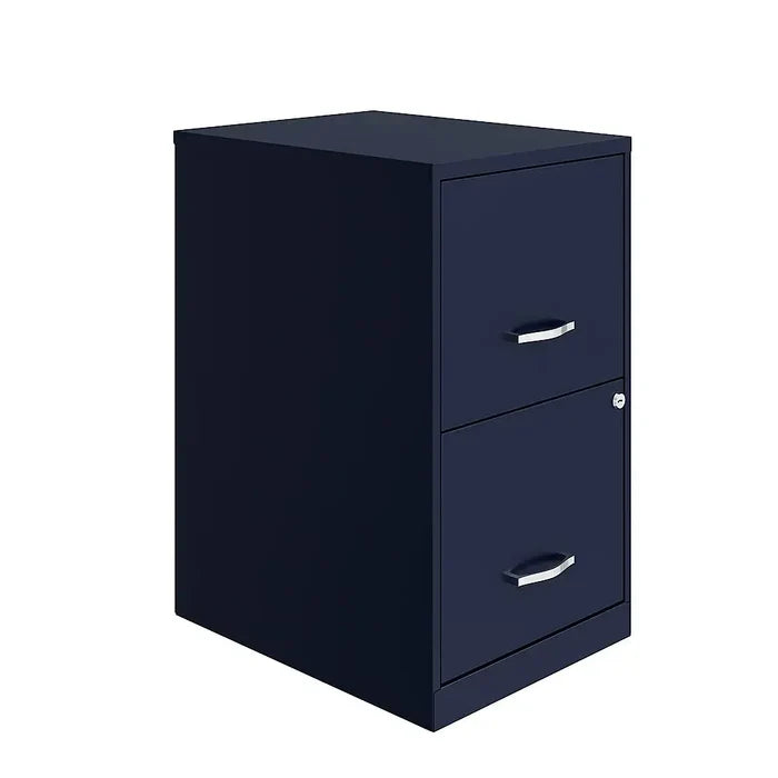 18in. 2 Drawer Metal File Cabinet - Key is Missing - Brand New