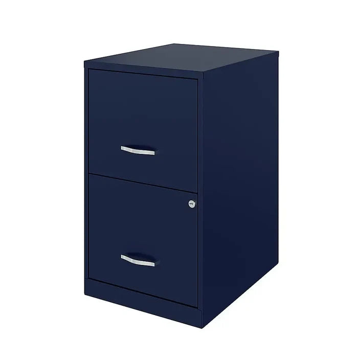 18in. 2 Drawer Metal File Cabinet - Key is Missing - Brand New