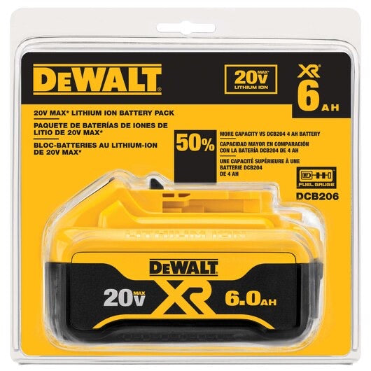 20-Volt MAX XR Premium Lithium-Ion 6.0Ah Battery Pack