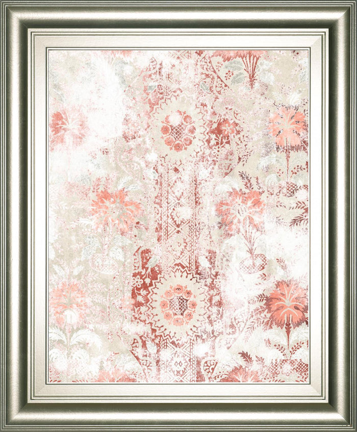 22x26 World Traveler Textile II By June Erica Vess - Pink