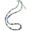 24-inch antique Czech glass and Austrian crystal beaded necklace from Owen Glass Collection with colorful circus-inspired beads.