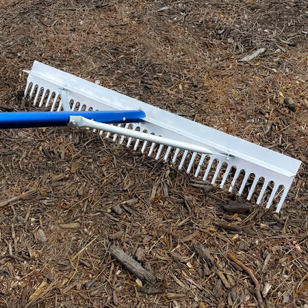 36” Landscape Rake- 5FT handle W/ Braces