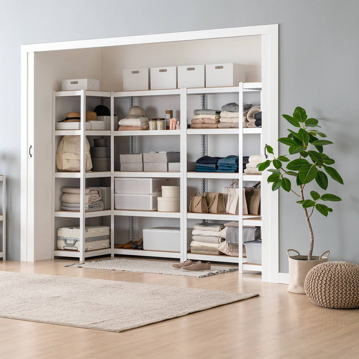 36"W 5-Tier Shelf for Closet, Pantry & Home Office, 1Pack: White