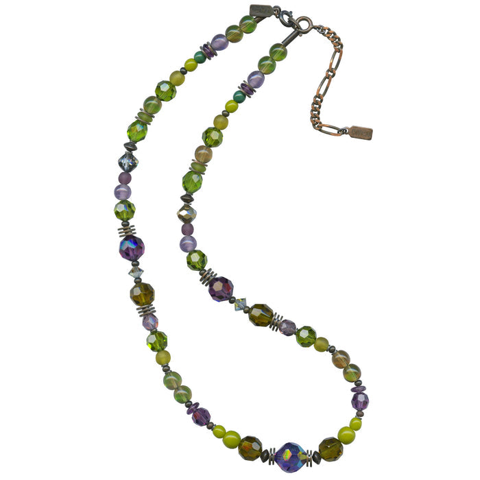 Owen Glass Collection 16-inch bronze 5-point plan necklace with detailed design, showcasing a stylish and elegant jewelry piece.