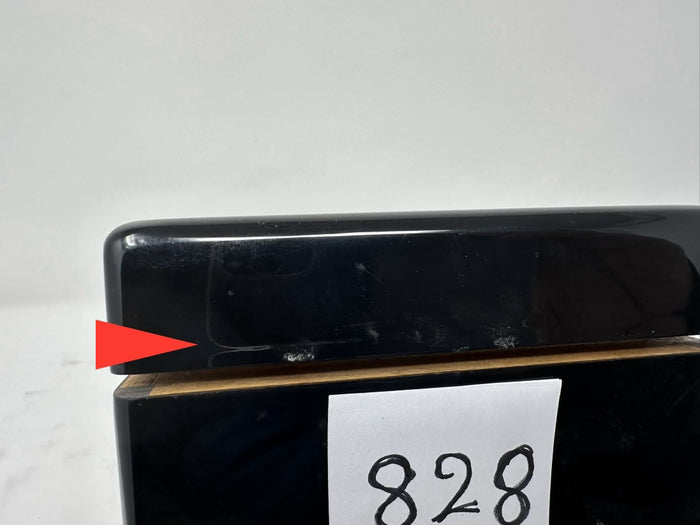 FACTORY FLOOR SALE #828 - AS IS -BLACK HIGH GLOSS TISSUE BOX MADE FOR ALFRED DUNHILL OF LONDON  BY DANIEL MARSHALL PRIVATE STOCK