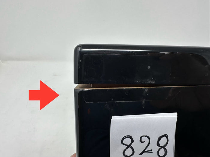 FACTORY FLOOR SALE #828 - AS IS -BLACK HIGH GLOSS TISSUE BOX MADE FOR ALFRED DUNHILL OF LONDON  BY DANIEL MARSHALL PRIVATE STOCK