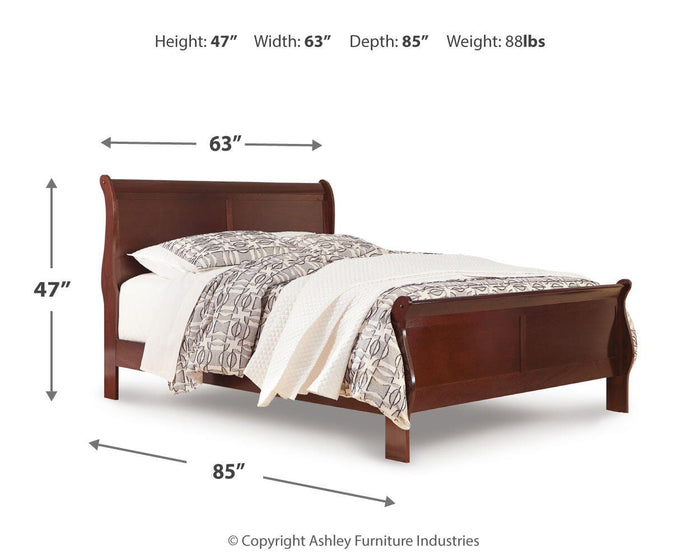 Alisdair Reddish Brown Alisdair Queen Sleigh Bed - Brand New
