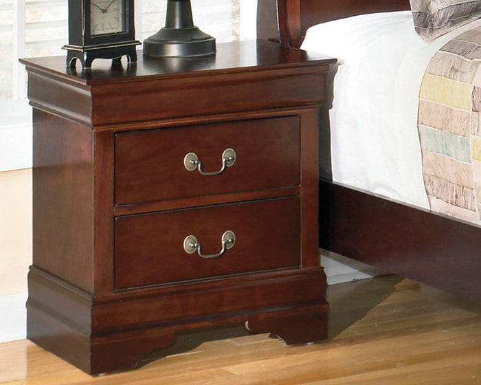Alisdair Reddish Brown Two Drawer Night Stand - Brand New