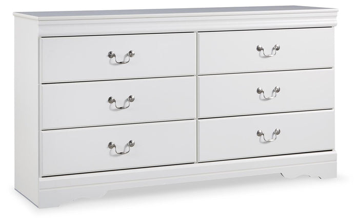 Anarasia White Six Drawer Dresser - Brand New