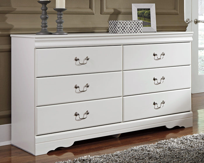Anarasia White Six Drawer Dresser - Brand New
