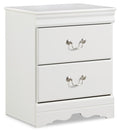 Anarasia White Two Drawer Night Stand - Brand New