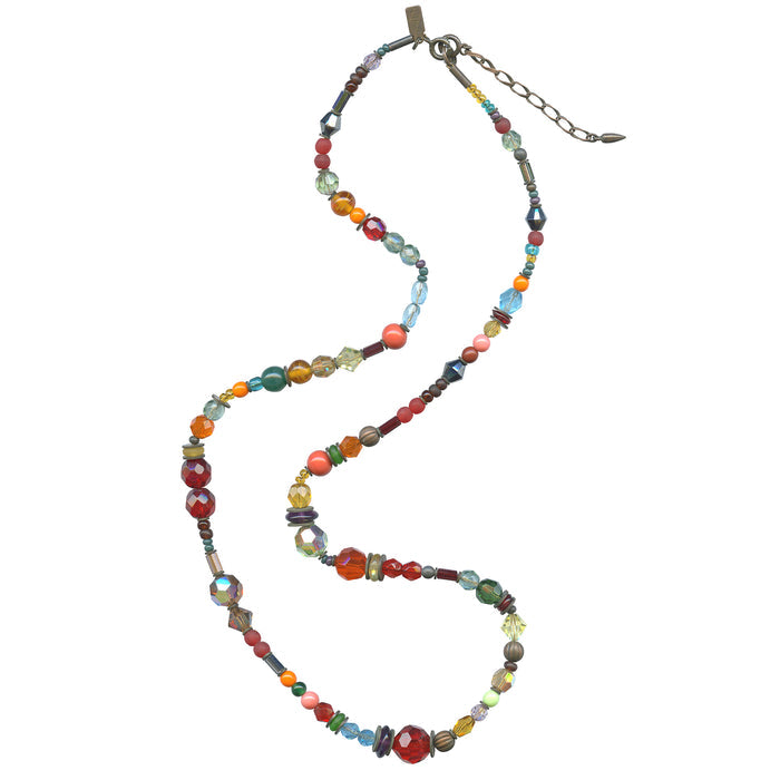 Owen Glass Collection Flying Down to Rio 24-inch crystal necklace with shimmering faceted crystals and elegant design.