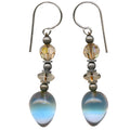 Owen Glass Collection Watercolors 10 earrings featuring vibrant watercolor-inspired design with colorful abstract patterns.