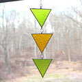 arrow chain suncatcher: green + yellow
