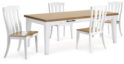 Ashbryn White/Natural Dining Collection