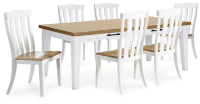 Ashbryn White/Natural Dining Collection