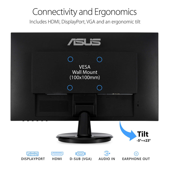 Asus VA24D 23.8" GRADE A Landscape Renewed