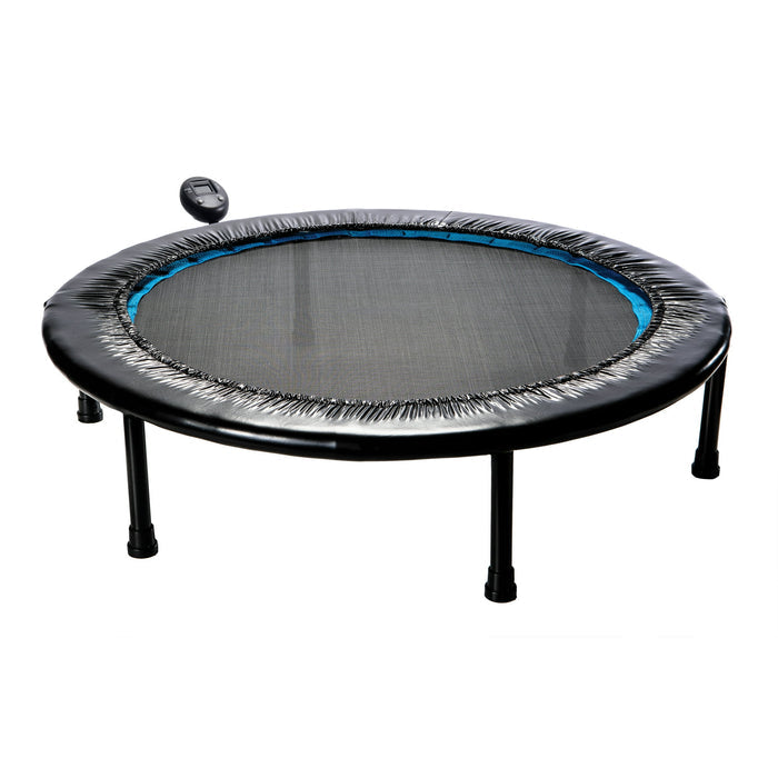 Athletic Works Circuit Trainer Trampoline with Steel Frame, Monitor and Adjustable Incline, 36"Dx12"H, 14 lbs., Black - Brand New