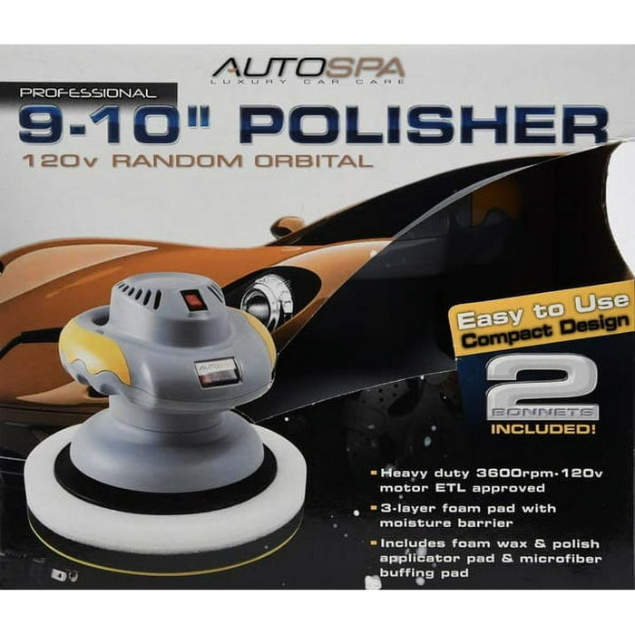 AutoSpa 10" Orbital Car Suerface Polisher with Bonus Bonnets, 94001ASWDI - Used, Like New
