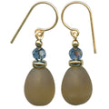 Owen Glass Collection Banners 12 earrings with colorful banner design and silver hooks, stylish jewelry accessory.