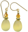 Owen Glass Collection Banners 4 earrings featuring colorful banner design, lightweight metal hoops, and modern style.