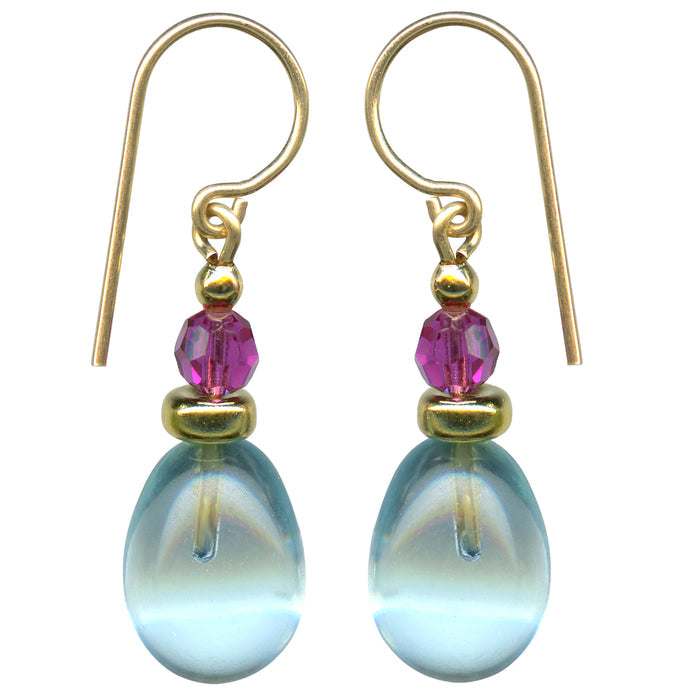 Owen Glass Collection BANNERS 6 earrings featuring colorful banner-inspired glass design, stylish and handcrafted jewelry.