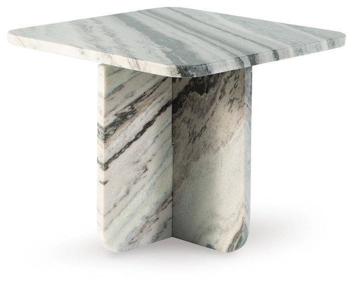 Baretton Black/White/Taupe Accent Cocktail Table - Brand New