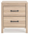 Battelle Tan Two Drawer Night Stand - Brand New