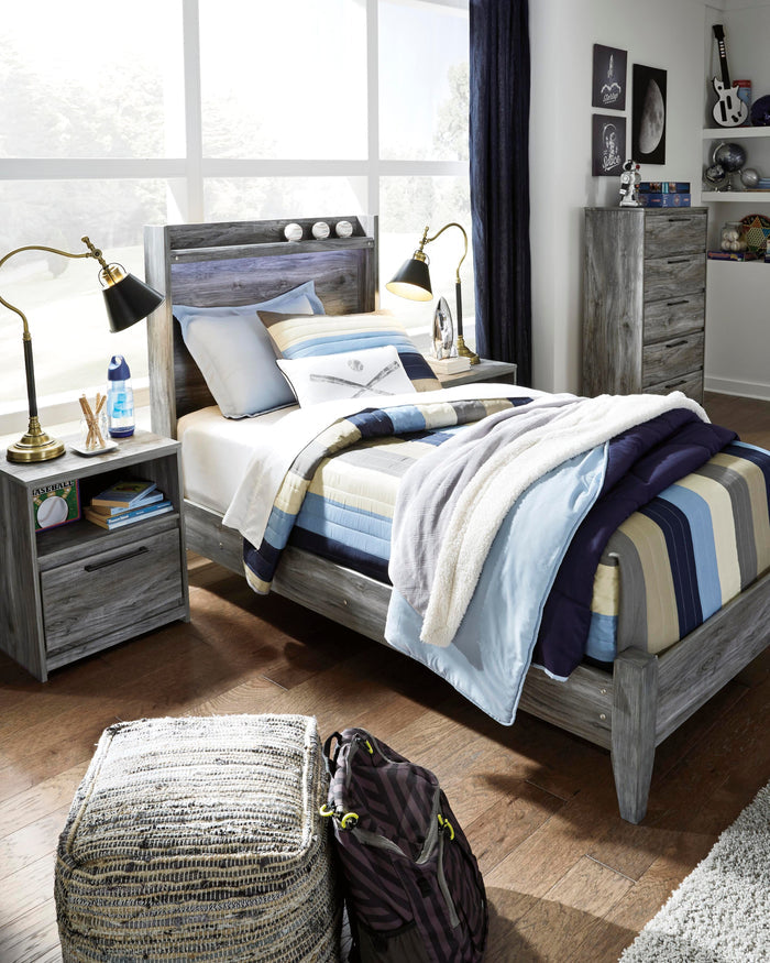 Baystorm Gray Baystorm Twin Panel Bed - Brand New