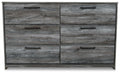 Baystorm Gray Six Drawer Dresser - Brand New