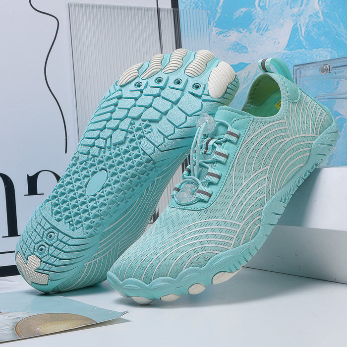 Beach shoes anti slip water shoes amphibious five finger shoes indoor fitness exercise