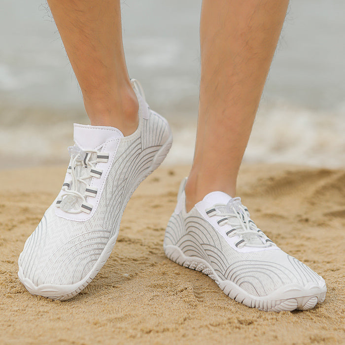 Beach shoes anti slip water shoes amphibious five finger shoes indoor fitness exercise
