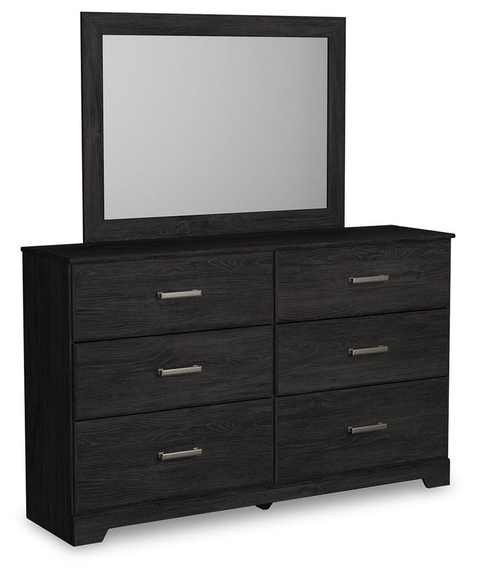 Belachime Charcoal Belachime Dresser and Mirror - Brand New