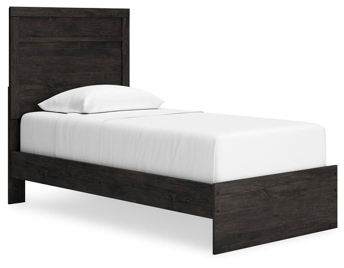 Belachime Charcoal Belachime Twin Panel Bed - Brand New