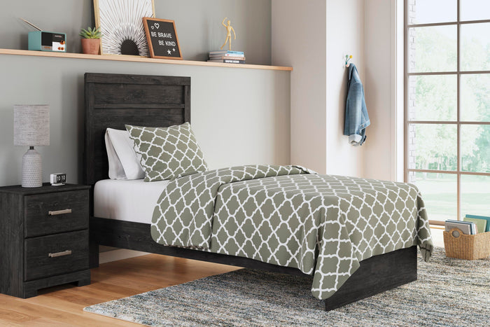 Belachime Charcoal Belachime Twin Panel Bed - Brand New