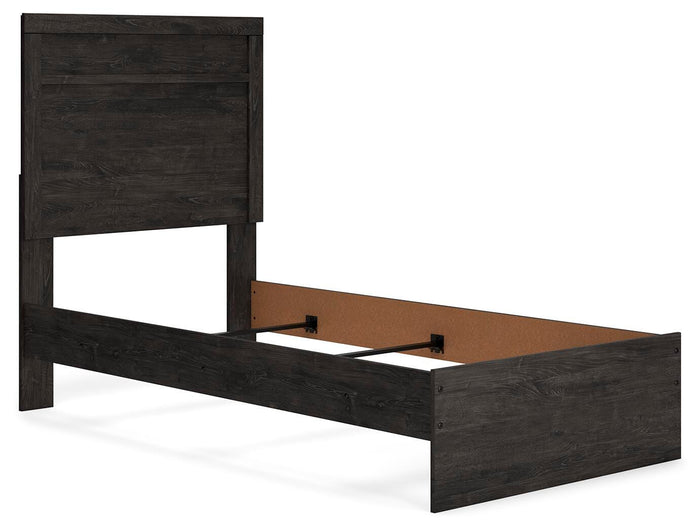 Belachime Charcoal Belachime Twin Panel Bed - Brand New