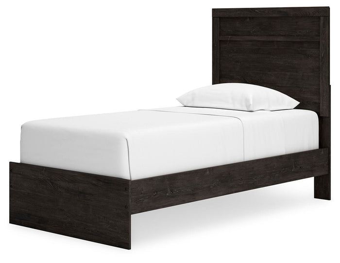 Belachime Charcoal Belachime Twin Panel Bed - Brand New