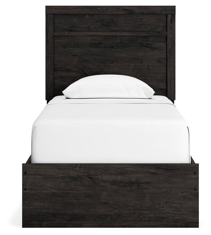 Belachime Charcoal Belachime Twin Panel Bed - Brand New