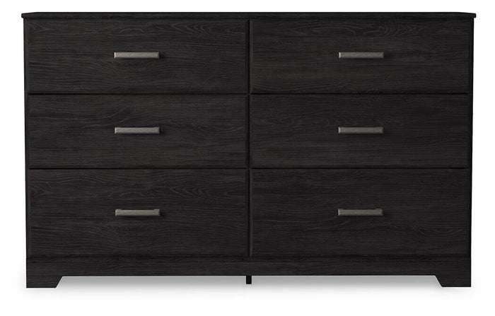 Belachime Charcoal Six Drawer Dresser - Brand New