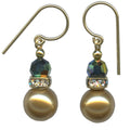 Owen Glass Collection Bells 22 earrings featuring silver bell-shaped dangles with intricate detailing and secure hooks.