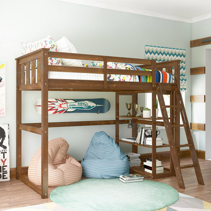 Better Homes and Gardens Kane Twin Loft Bed, Espresso - Brand New - Open Box