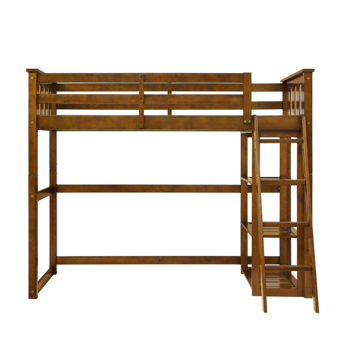 Better Homes and Gardens Kane Twin Loft Bed, Espresso - Brand New - Open Box