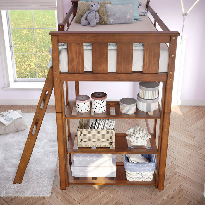 Better Homes and Gardens Kane Twin Loft Bed, Espresso - Brand New - Open Box