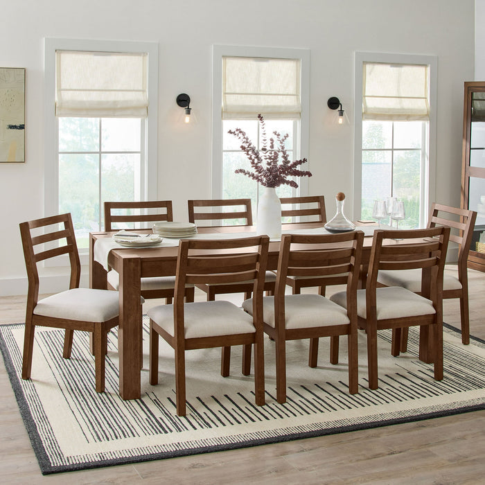 Better Homes & Gardens Bryant Solid Wood Extendable Dining Table, Walnut Finish - Brand New