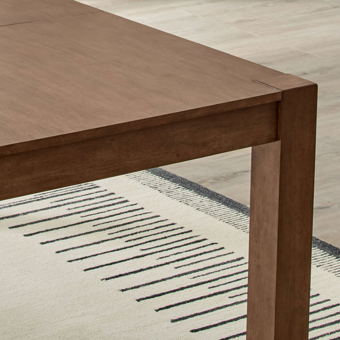 Better Homes & Gardens Bryant Solid Wood Extendable Dining Table, Walnut Finish - Brand New