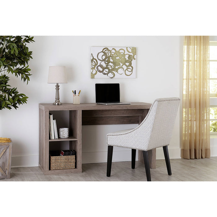 Better Homes & Gardens Cube Storage Office Desk, Rustic Gray - Brand New