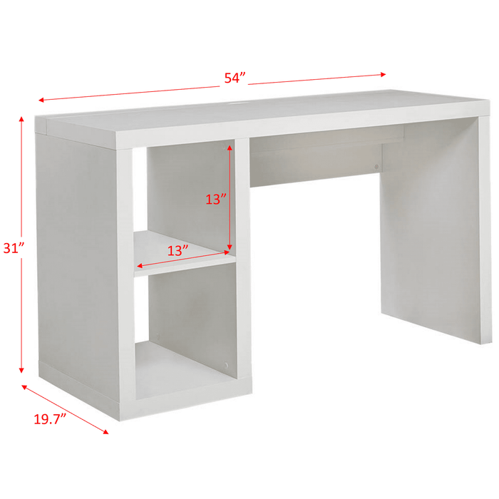 Better Homes & Gardens Cube Storage Office Desk, Rustic Gray - Brand New