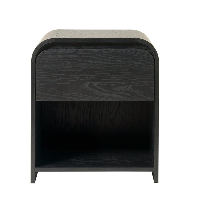 Better Homes & Gardens Juliet Nightstand with USB, Rich Black Finish - Brand New - Open Box
